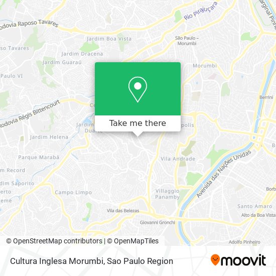 Cultura Inglesa Morumbi map