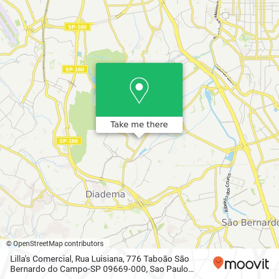 Lilla's Comercial, Rua Luisiana, 776 Taboão São Bernardo do Campo-SP 09669-000 map