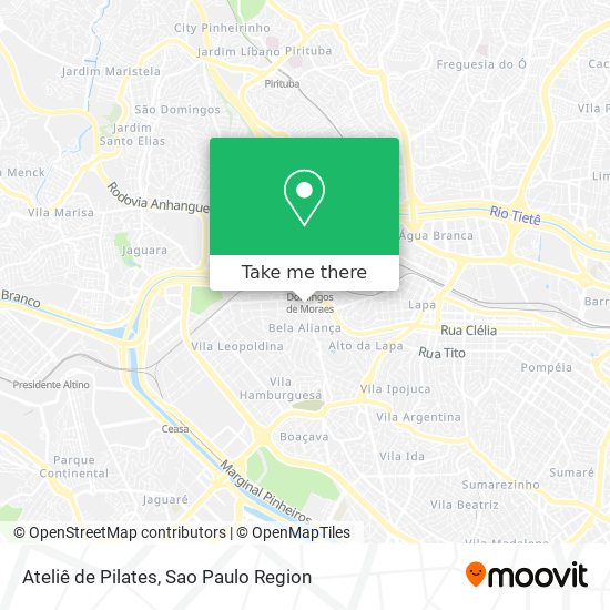 Ateliê de Pilates map