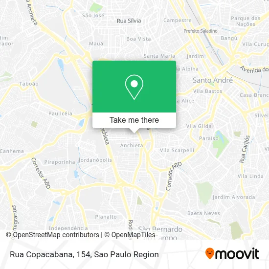 Rua Copacabana, 154 map