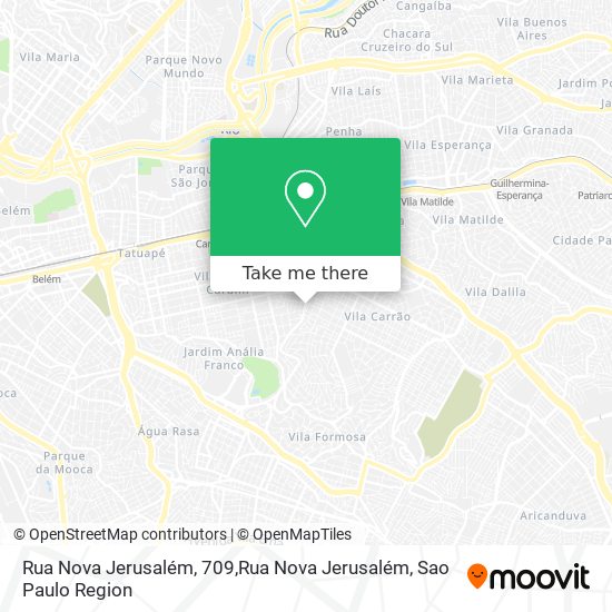 Rua Nova Jerusalém, 709,Rua Nova Jerusalém map