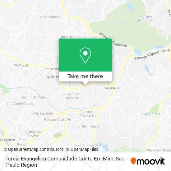 Igreja Evangelica Comunidade Cristo Em Mim map