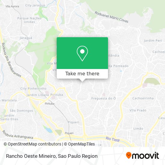 Rancho Oeste Mineiro map