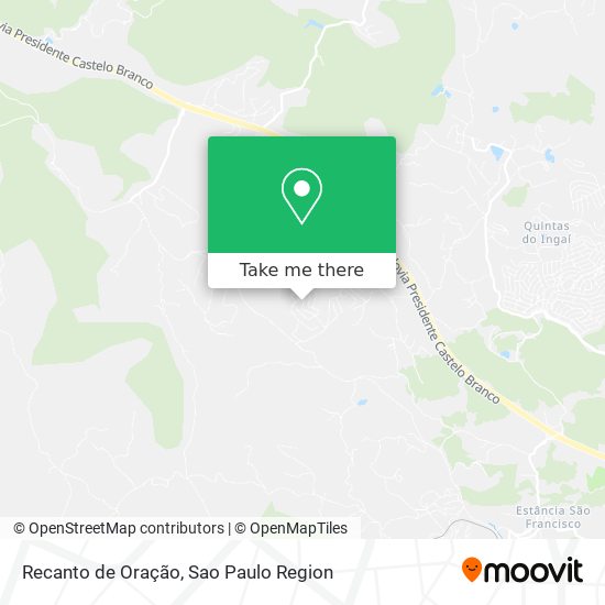Recanto de Oração map