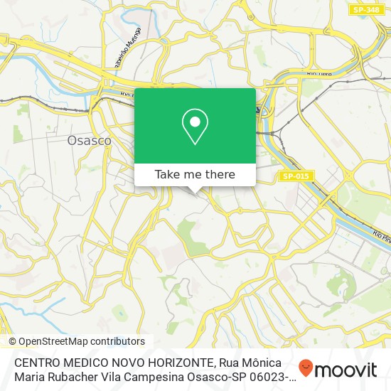 CENTRO MEDICO NOVO HORIZONTE, Rua Mônica Maria Rubacher Vila Campesina Osasco-SP 06023-090 map