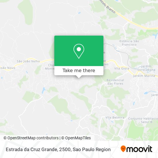 Estrada da Cruz Grande, 2500 map