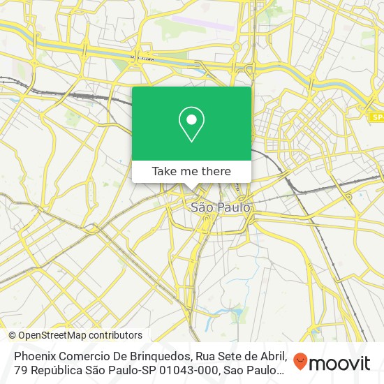 Phoenix Comercio De Brinquedos, Rua Sete de Abril, 79 República São Paulo-SP 01043-000 map
