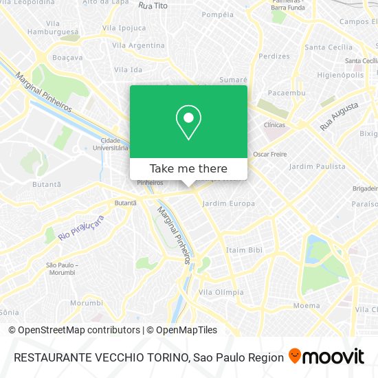 RESTAURANTE VECCHIO TORINO map