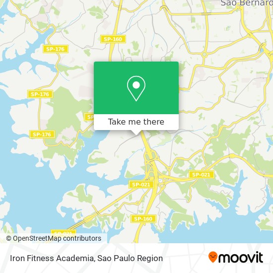 Mapa Iron Fitness Academia