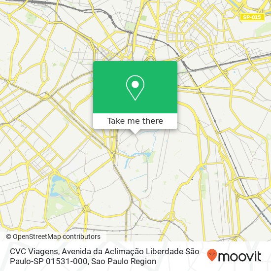 CVC Viagens, Avenida da Aclimação Liberdade São Paulo-SP 01531-000 map