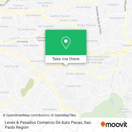 Leves & Pesados Comercio De Auto Pecas map