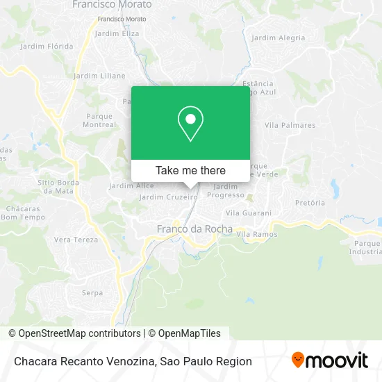 Chacara Recanto Venozina map