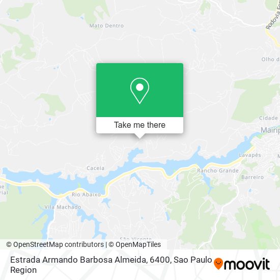 Estrada Armando Barbosa Almeida, 6400 map