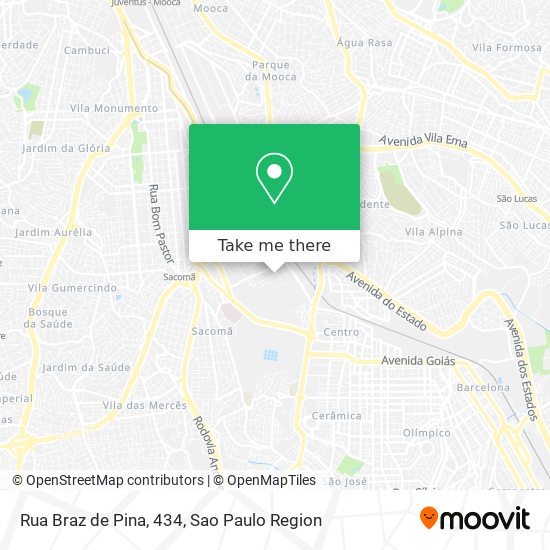 Mapa Rua Braz de Pina, 434