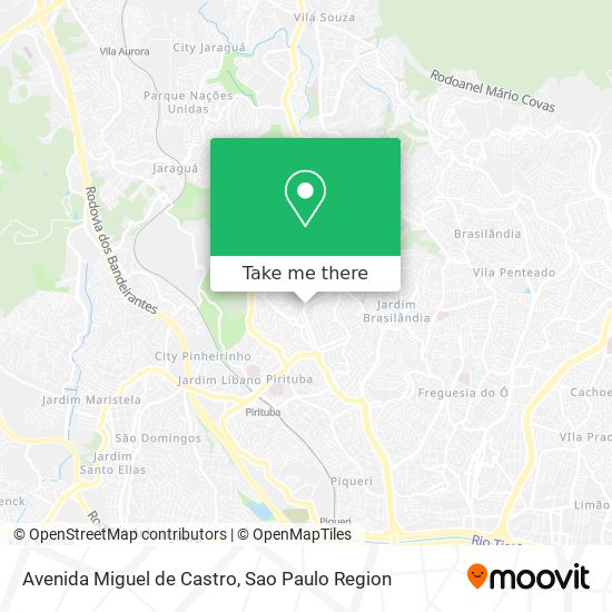 Avenida Miguel de Castro map