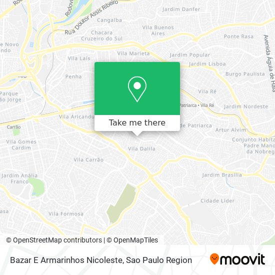 Bazar E Armarinhos Nicoleste map