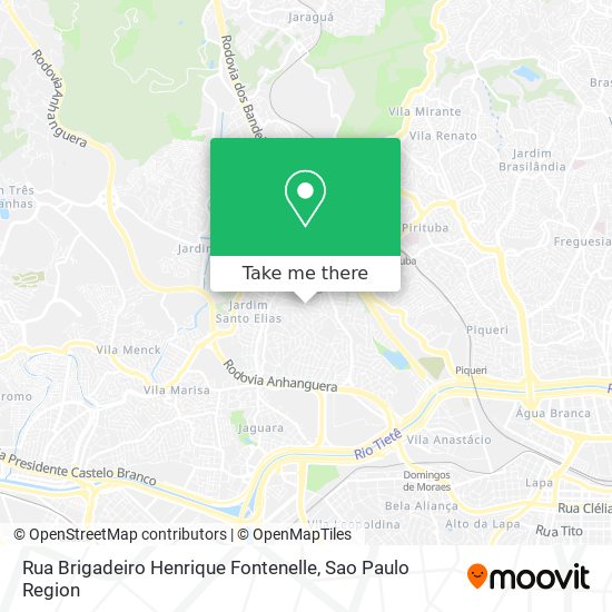 Mapa Rua Brigadeiro Henrique Fontenelle