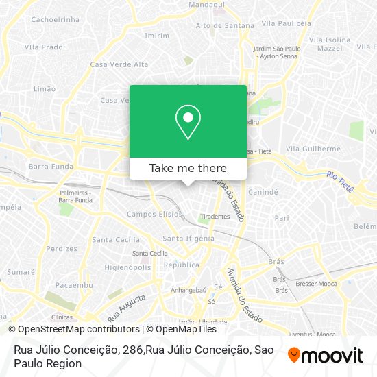 Mapa Rua Júlio Conceição, 286,Rua Júlio Conceição