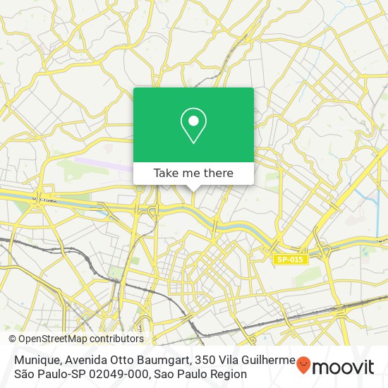 Mapa Munique, Avenida Otto Baumgart, 350 Vila Guilherme São Paulo-SP 02049-000