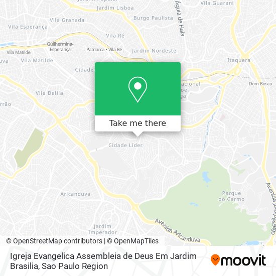 Igreja Evangelica Assembleia de Deus Em Jardim Brasilia map