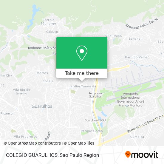 COLEGIO GUARULHOS map