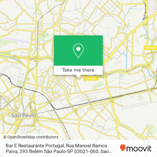 Bar E Restaurante Portugal, Rua Manoel Ramos Paiva, 393 Belém São Paulo-SP 03021-060 map