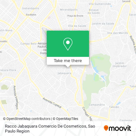 Racco Jabaquara Comercio De Cosmeticos map