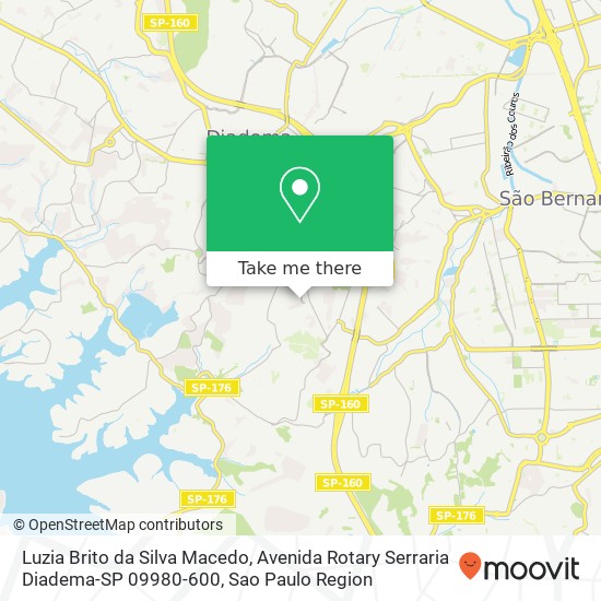 Luzia Brito da Silva Macedo, Avenida Rotary Serraria Diadema-SP 09980-600 map