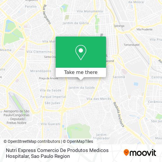 Nutri Express Comercio De Produtos Medicos Hospitalar map