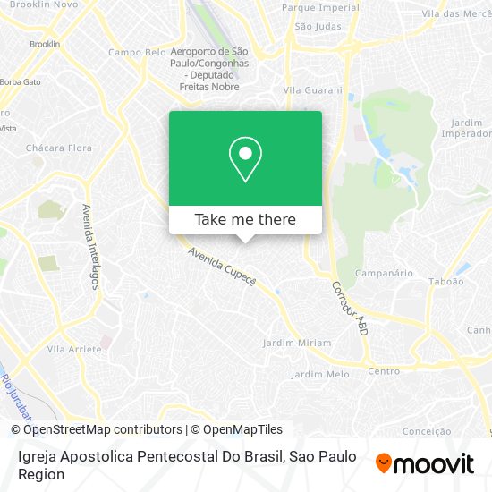 Igreja Apostolica Pentecostal Do Brasil map