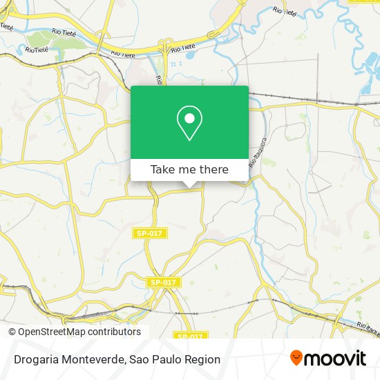 Mapa Drogaria Monteverde