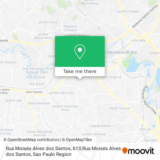 Rua Moisés Alves dos Santos, 610,Rua Moisés Alves dos Santos map