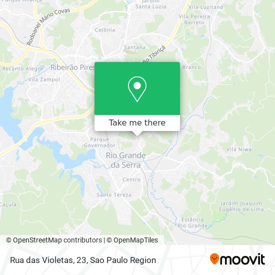 Mapa Rua das Violetas, 23