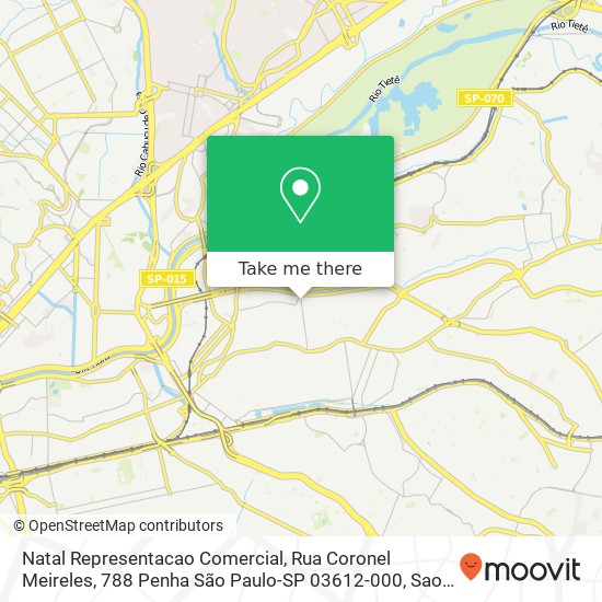 Natal Representacao Comercial, Rua Coronel Meireles, 788 Penha São Paulo-SP 03612-000 map