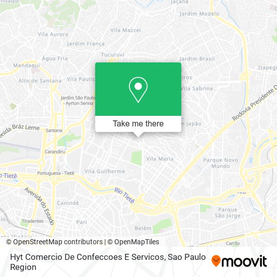 Mapa Hyt Comercio De Confeccoes E Servicos