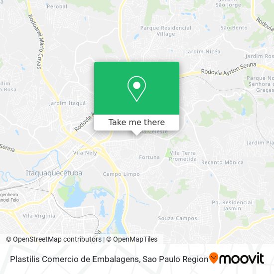 Plastilis Comercio de Embalagens map