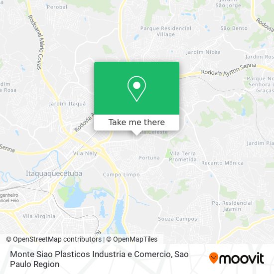 Monte Siao Plasticos Industria e Comercio map