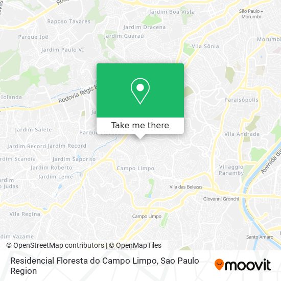 Residencial Floresta do Campo Limpo map