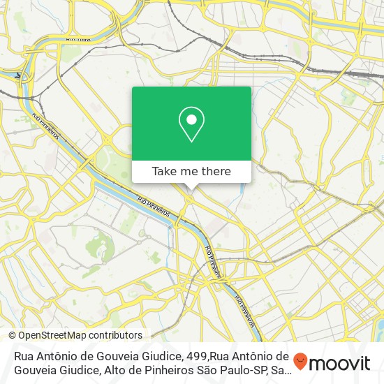Rua Antônio de Gouveia Giudice, 499,Rua Antônio de Gouveia Giudice, Alto de Pinheiros São Paulo-SP map