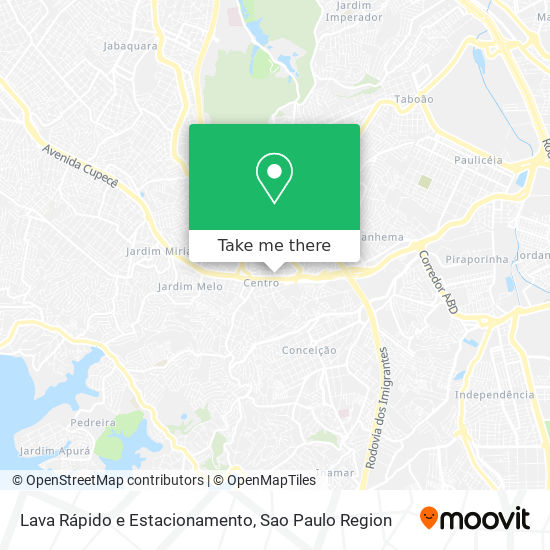 Lava Rápido e Estacionamento map