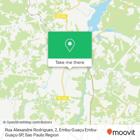 Rua Alexandre Rodrigues, 2, Embu-Guaçu Embu-Guaçu-SP map