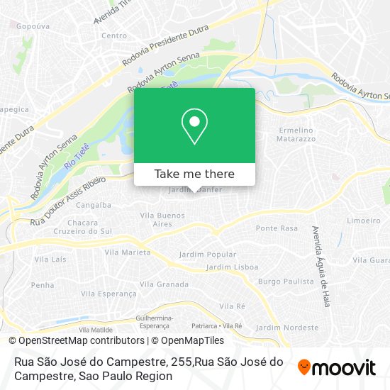 Mapa Rua São José do Campestre, 255,Rua São José do Campestre