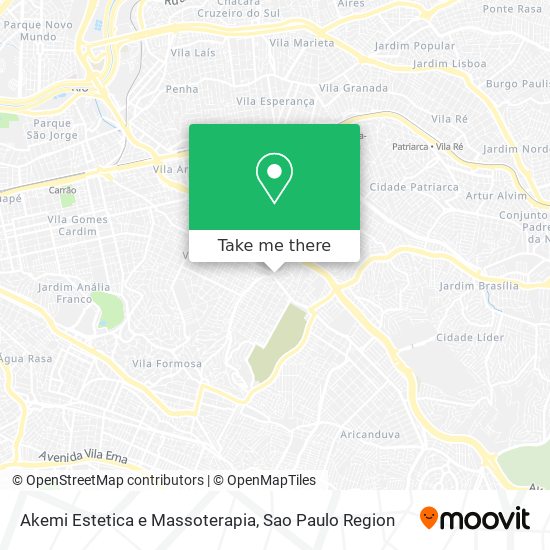 Akemi Estetica e Massoterapia map
