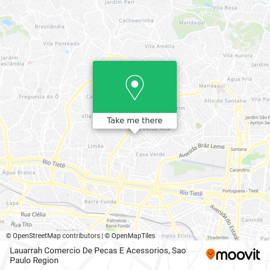 Lauarrah Comercio De Pecas E Acessorios map