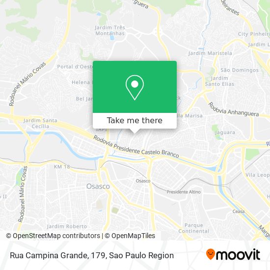 Rua Campina Grande, 179 map