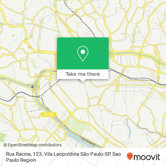 Rua Racine, 123, Vila Leopoldina São Paulo-SP map