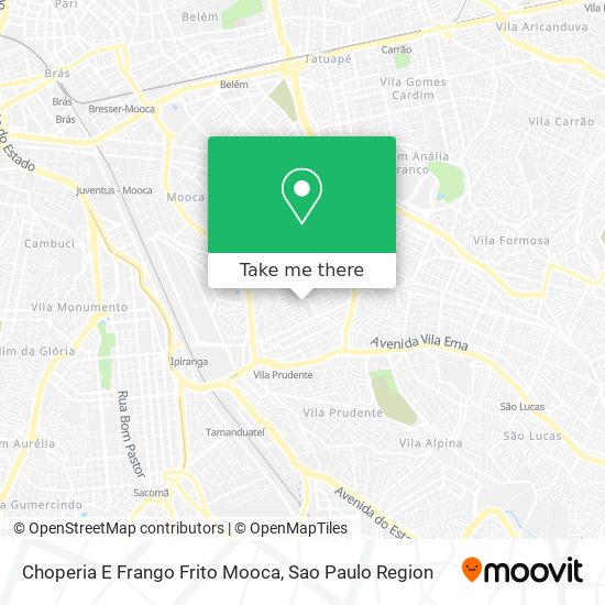 Choperia E Frango Frito Mooca map