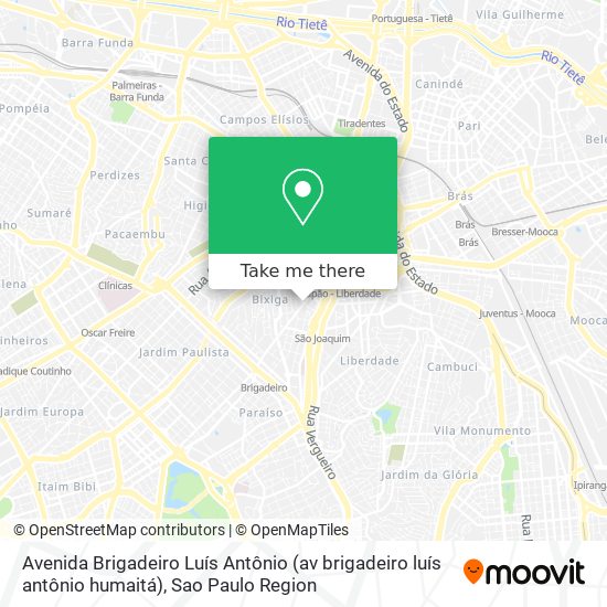 Avenida Brigadeiro Luís Antônio (av brigadeiro luís antônio humaitá) map