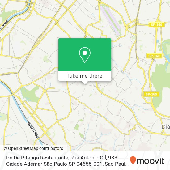 Pe De Pitanga Restaurante, Rua Antônio Gil, 983 Cidade Ademar São Paulo-SP 04655-001 map