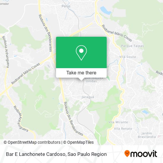 Bar E Lanchonete Cardoso map